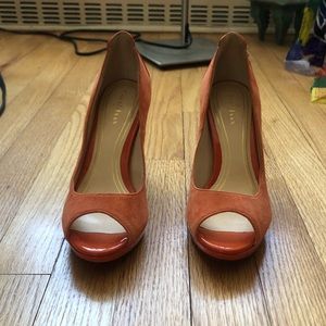 Cole Haan Chelsea open toe pumps
